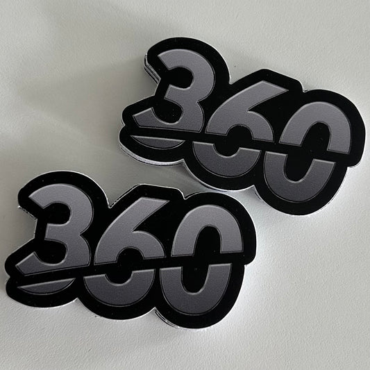 STICKERS 360 SILVER (x1)